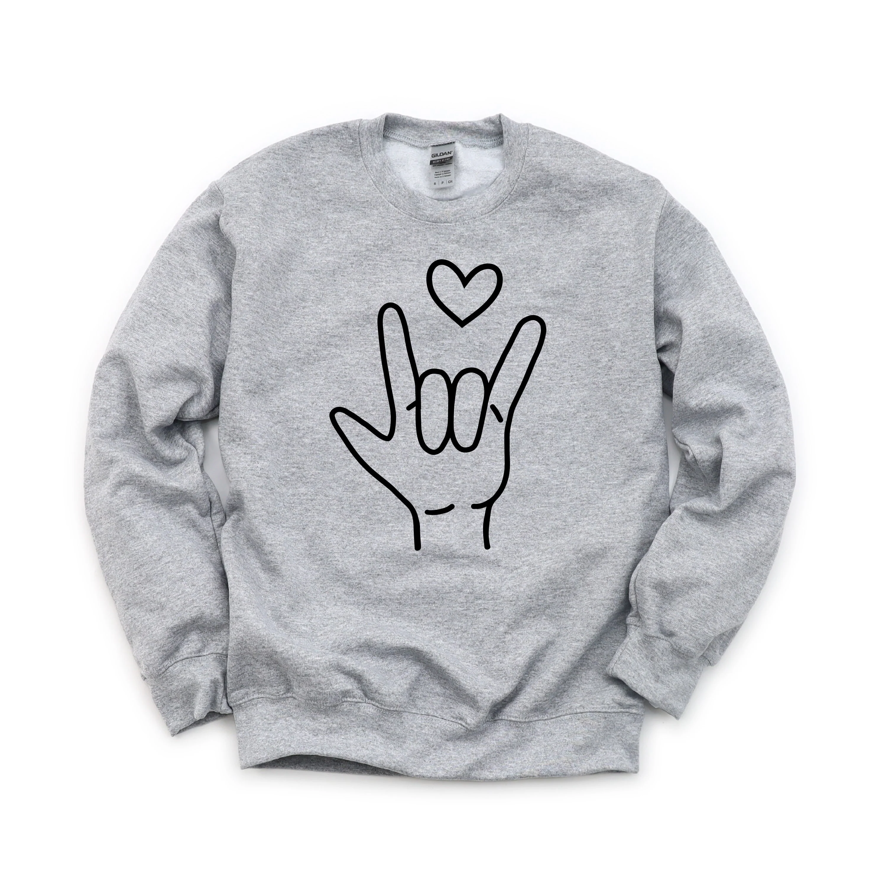 Sign Language - I Love You - Basic Fleece - Image 10