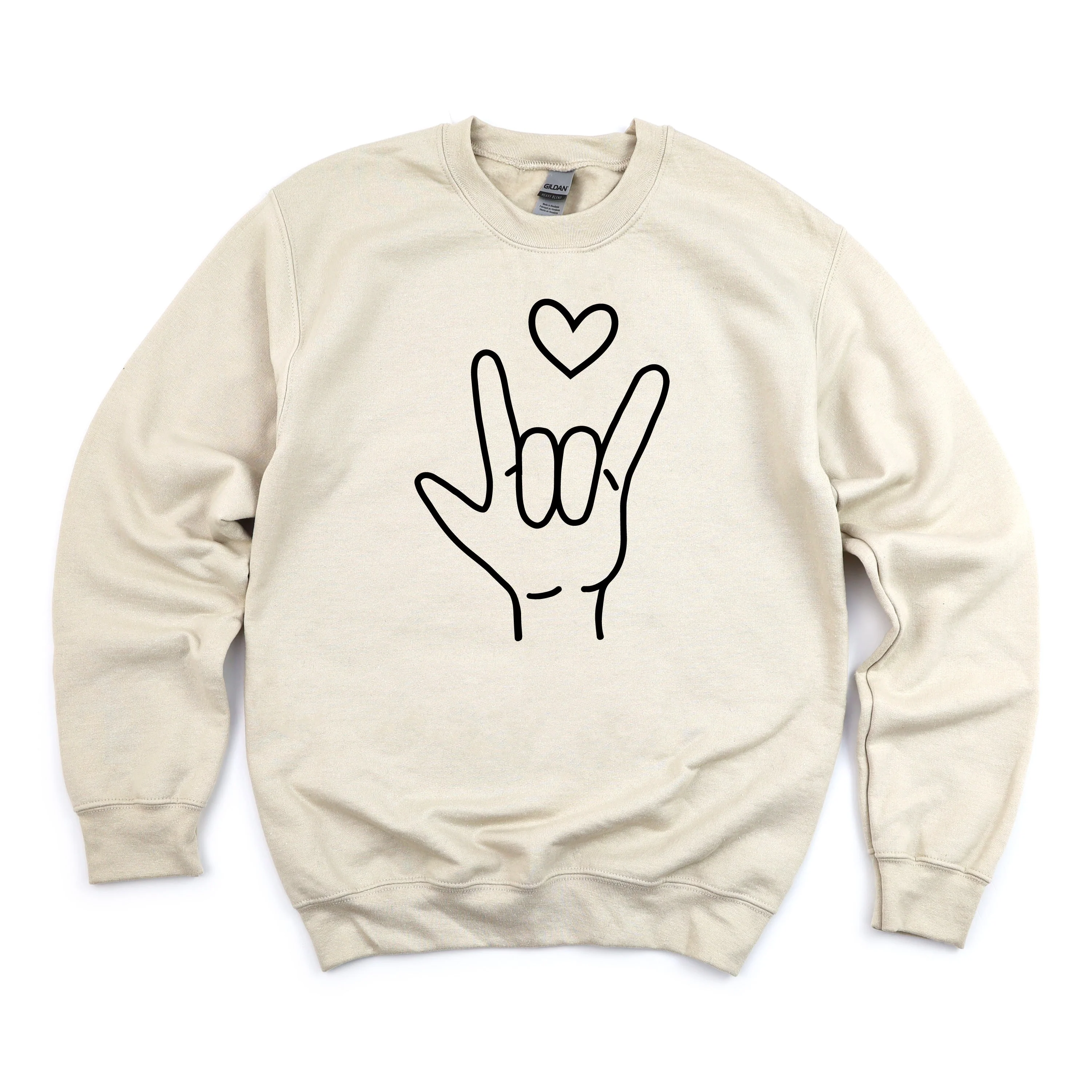 Sign Language - I Love You - Basic Fleece - Image 6