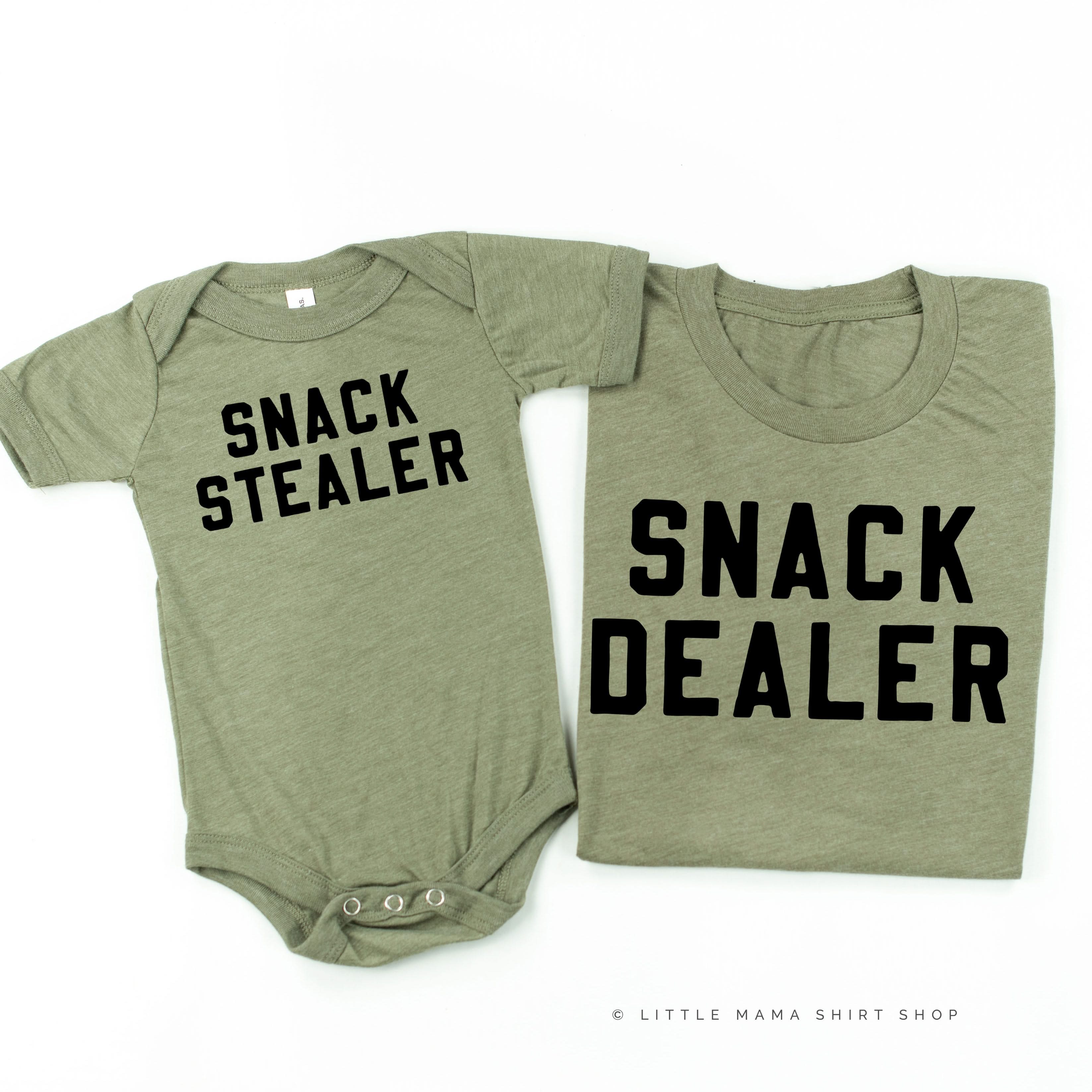 Snack Dealer / Snack Stealer - Set of 2 Tees - Image 4